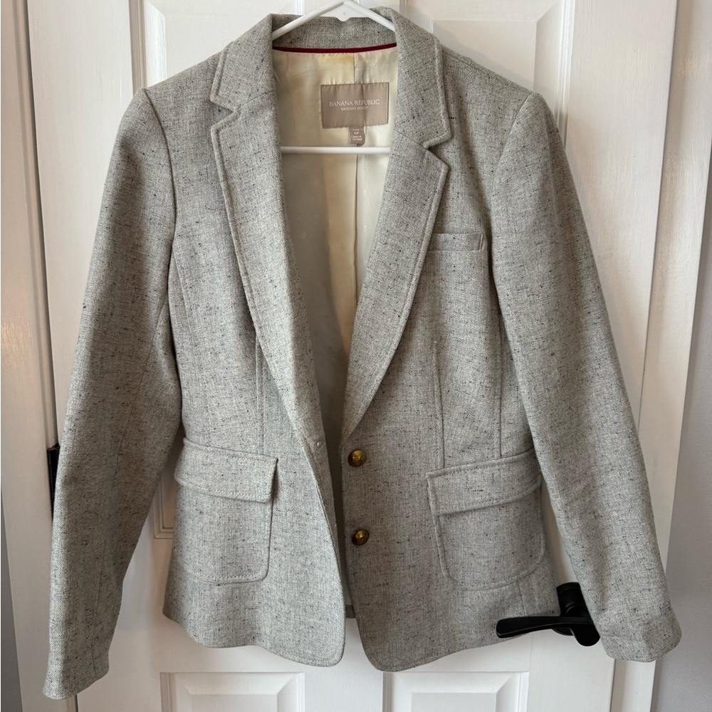 Banana Republic Light Gray Blazer
